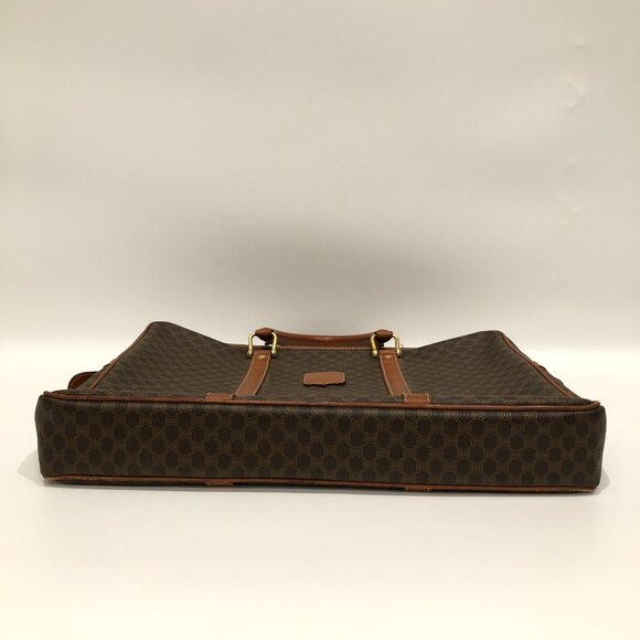 Celine Brown Macadam Bag Sku#85473 (one corner minor crack, rubbing) - Picture 4 of 16